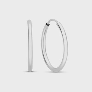 Isabel Bernard Saint Germain Cerise 14 karaat witgouden oorringen (18 mm) voor dames