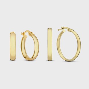 Isabel Bernard Cadeau d'Isabel 14-karaats gouden oorringenset voor dames