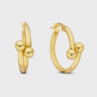 Isabel Bernard Monceau Mirell 14 karaat gouden oorringen (18.5 mm) voor dames