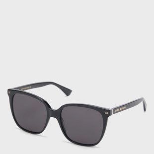 Isabel Bernard La Villette Raison zwarte vierkante zonnebril met zwarte glazen voor dames