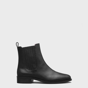 Isabel Bernard Vendôme Chey Zwarte Leren Chelsea Boots van Kalfsleer voor dames