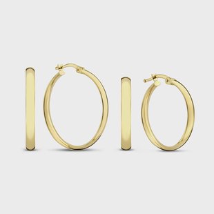 Isabel Bernard Cadeau d'Isabel 14 karaat gouden oorbellen set voor dames