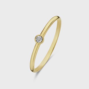 Isabel Bernard De la Paix Inaya 14 karaat gouden ring met diamant 0.01 karaat voor dames