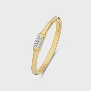 Isabel Bernard De la Paix Lucia 14 karaats gouden ring met diamant 0.08 karaat voor dames