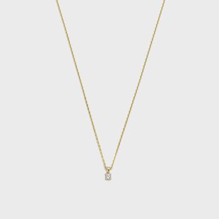 Isabel Bernard De la Paix Celesse 14 karaat gouden ketting met diamant 0.07 karaat voor dames