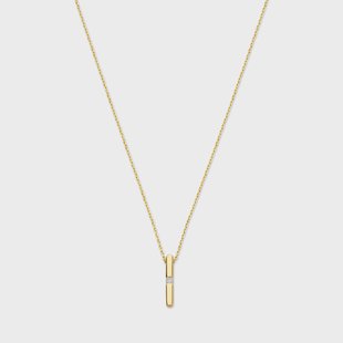 Isabel Bernard De la Paix Flavie 14 karaat gouden ketting met diamant 0.03 karaat voor dames