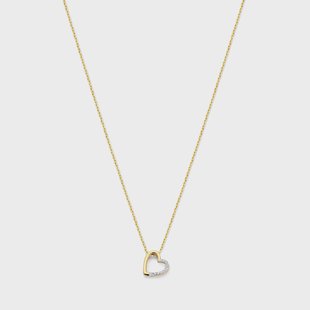 Isabel Bernard De la Paix LÃ©na 14 karaat gouden ketting met diamant 0.03 karaat voor dames