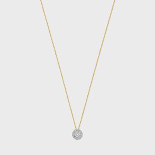 Isabel Bernard De la Paix Viviane 14 karaat gouden ketting met diamant 0.13 karaat voor dames