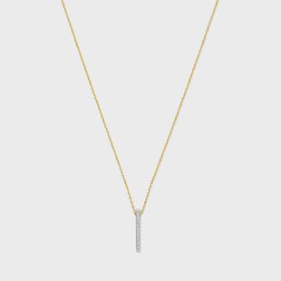 Isabel Bernard De la Paix Flavie 14 karaat gouden ketting met diamant 0,06 karaat voor dames