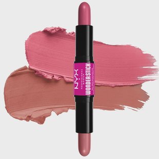 Wonder Stick Dual-Ended Cream Blush Stick 01 Light Peach + Baby Pink