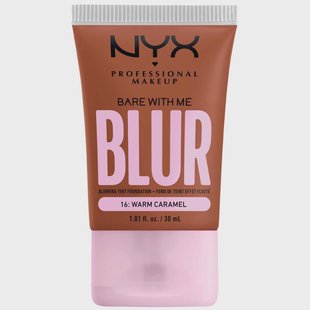 NYX Professional Makeup Bare With Me Blur Tint Foundation 16 Warm Caramel (30 ml)