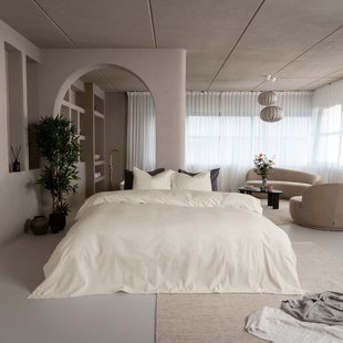 Sale - Kayori Atsui - Dekbedovertrek - Flanel - 240/200-220 - Zand