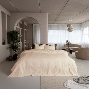 Sale - Kayori Atsui - Dekbedovertrek - Flanel - 140/200-220 - Nude