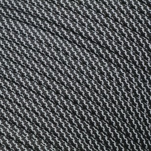 Knivesandtools 550 Paracord Type III, Super Reflective Black Twist, 164ft (50 m)