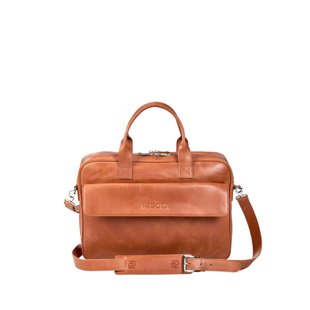 Negotia  Laptoptas  Heren Bruin Leer