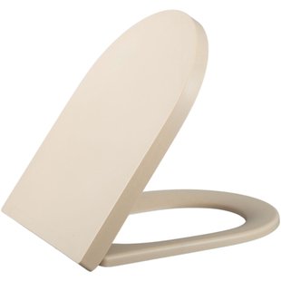 QeramiQ Dely Zitting - softclose - quickrelease - 35mm - mat beige E13/A15 35mm seat beige
