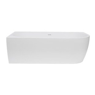 Go by Van Marcke D-Shape Design - halfvrijstaand bad - 180x80x60cm - hoek links - acryl - mat wit 20006163