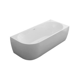 Go by Van Marcke D-Shape Design - halfvrijstaand bad - 180x80cm - hoek rechts - acryl - glans wit 20006160