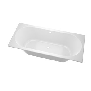 Zeza Oval Ligbad - 190x90cm - acryl - duo - glans wit SW278160