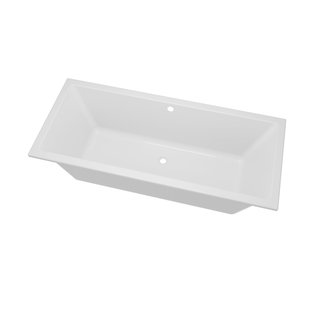 Zeza Square Ligbad - 180x80cm - acryl - glans wit SW1015084