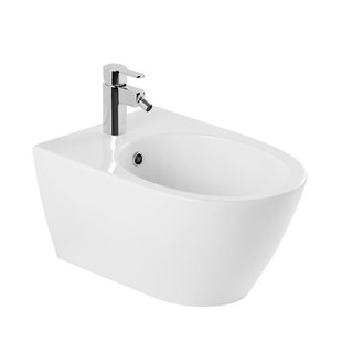 QeramiQ Sanlife Bidet - 38x55.7x29.4cm - hangend - wit 136450004cx