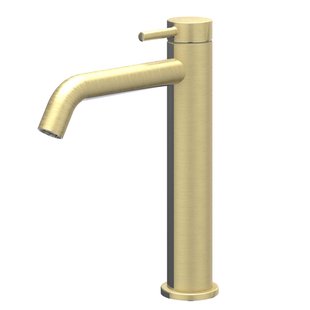 IVY Bond Wastafelmengkraan - opbouw - middelhoog - coldstart - Geborsteld mat goud PVD 6100154