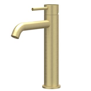 IVY Concord Wastafelmengkraan - opbouw - middelhoog - coldstart - RVS316 - geborsteld mat goud PVD 6100402