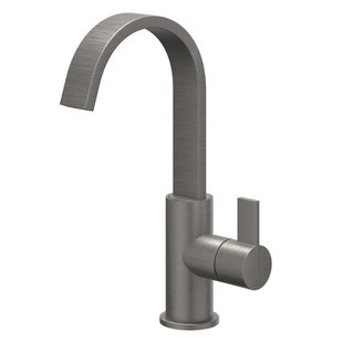 IVY Pact Wastafelmengkraan - opbouw - draaibare cascade uitloop - coldstart - Geborsteld metal black PVD 6101256