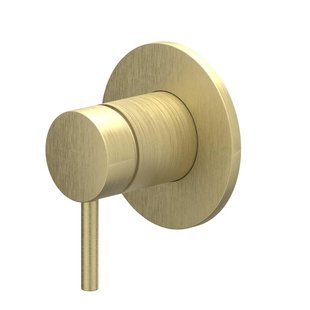 IVY Bond Afbouwdeel - voor inbouw douchemengkraan - - eenhendel - ronde rozet - Geborsteld mat goud PVD 6201054