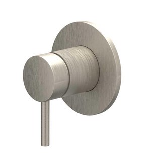 IVY Bond Afbouwdeel - voor inbouw douchemengkraan - eenhendel - ronde rozet - Geborsteld nickel PVD 6201053