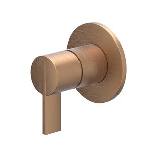 IVY Pact Afbouwdeel - voor inbouw douchemengkraan - eenhendel - ronde rozet - Geborsteld mat koper PVD 6202055