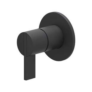 IVY Pact Afbouwdeel - voor inbouw douchemengkraan - eenhendel - ronde rozet - Mat zwart PED 6202052