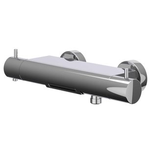 IVY Bond Badthermostaatkraan opbouw - Cooltouch - cascade uitloop - Chroom 6301051