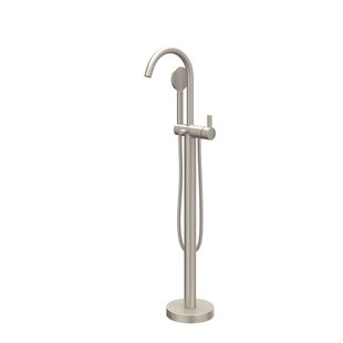 IVY Pact Badmengkraan Vrijstaand - draaibare uitloop - 150cm - Doucheslang - satin mist handdouche - Geborsteld nickel PVD 6303013