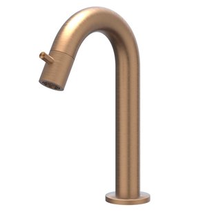 IVY Concord Fonteinkraan - gebogen - opbouw - laag - RVS316 - geborsteld mat koper PVD 6401063