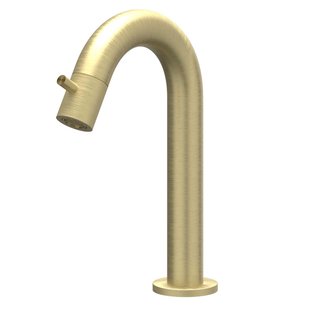 IVY Concord Fonteinkraan - gebogen - opbouw - laag - RVS316 - geborsteld mat goud PVD 6401062