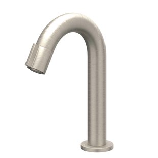 IVY Pact Fonteinkraan - gebogen - opbouw - laag - Geborsteld nickel PVD 6402053