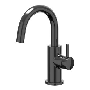 IVY Bond Fonteinkraan - opbouw - middelhoog - draaibare uitloop - Zwart chroom PVD 6401157