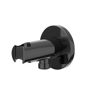 IVY Wandhouder - geïntegreerde wateruitlaat - 1/2 - Zwart chroom PVD 6900207