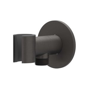 IVY Wandhouder - geïntegreerde wateruitlaat - 1/2 - RVS316 - geborsteld carbon black PVD 6900214