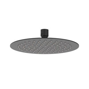 IVY Hoofddouche - slim - 20cm - antikalk nozzels - Eco-air - Mat zwart PED 6900502