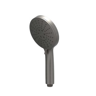 IVY Handdouche - rond - 3-standen - antikalk nozzels - ABS kunststof - Geborsteld metal black PVD 6900406