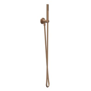IVY Glijstangset - met handdouche - rond - satin spray - doucheslang 150cm - Geborsteld mat koper PVD 6901135