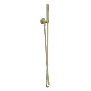 IVY Glijstangset - met handdouche - rond - satin spray - doucheslang 150cm - Geborsteld mat goud PVD 6901134
