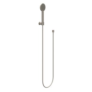 IVY Handdoucheset - rond - satin spray - met verstelbare wandsteun - doucheslang 150cm - staafmodel - 120 cm - Geborsteld nickel PVD 6901103