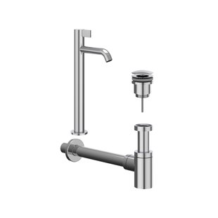 IVY Fonteinset - opbouw - verhoogd - always open plug - Chroom 6901471