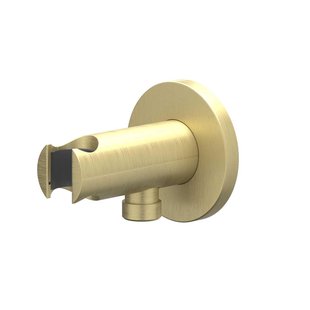 IVY Wandhouder - geïntegreerde wateruitlaat - 1/2 - Geborsteld mat goud PVD 6900204