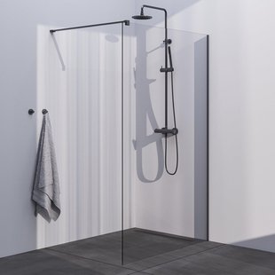 BRAUER Gunmetal Season Inloopdouche - helder glas - 130x200cm - gunmetal geborsteld GS-ISMP1H130200GM
