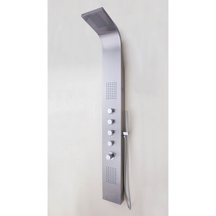 Xellanz Huron thermostatische douchekolom 165x20 cm RVS 29.3751