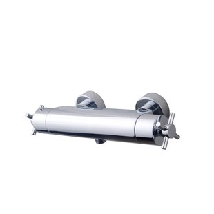 Wiesbaden Cool Touch Cross douchethermostaat chroom 29.3937